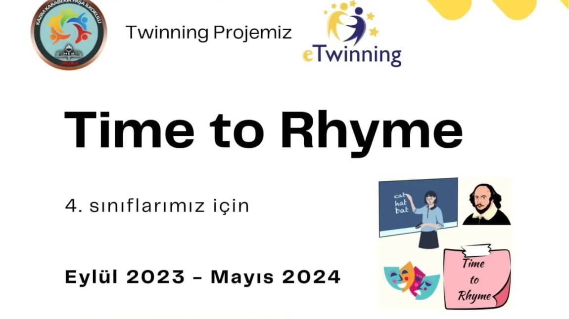  4.sınıf öğrencilerine Time to Rhyme adlı etwinning projesini tanıtıldı